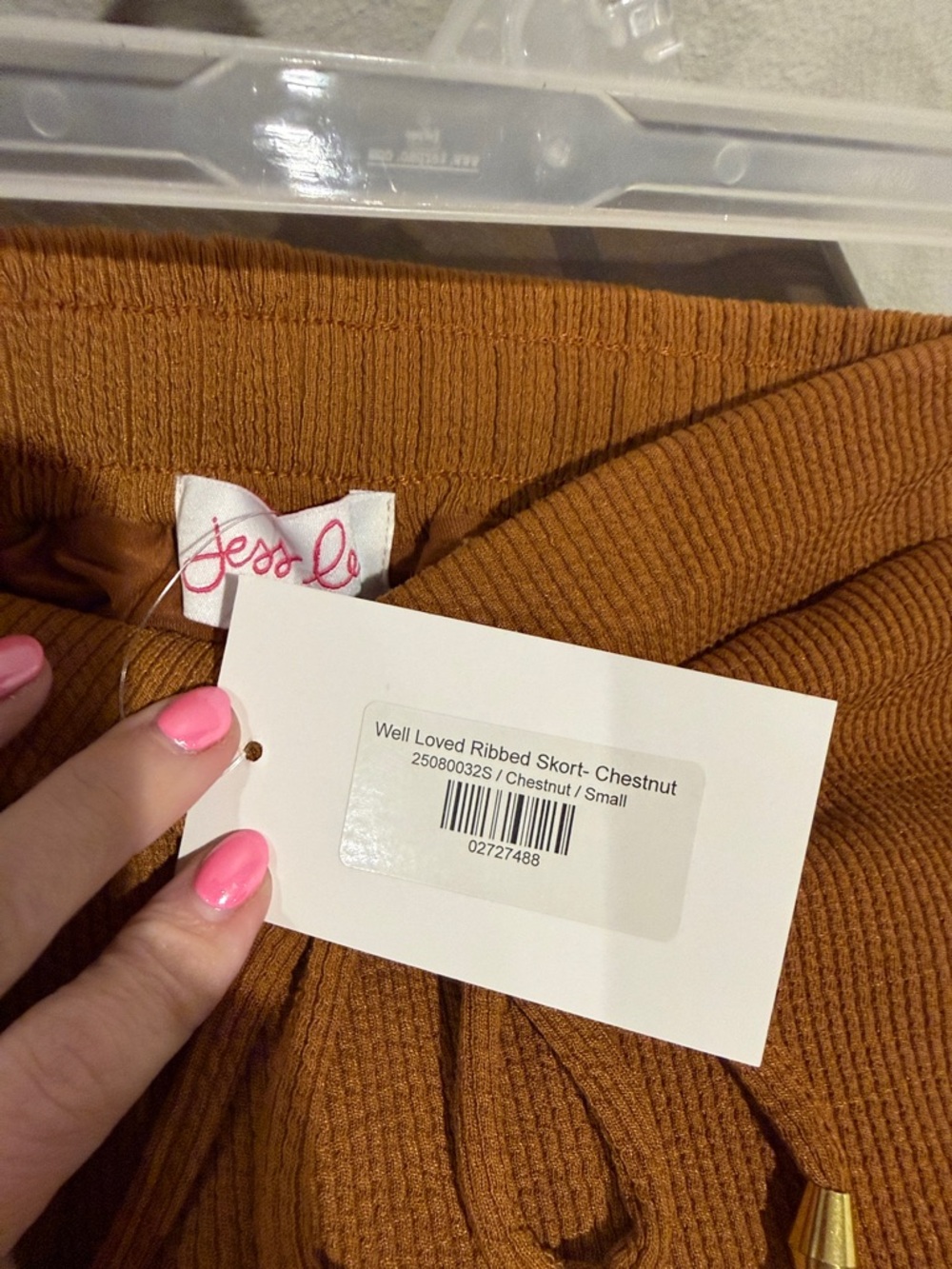 Jess Lea Ribbed Skort - Picture 3 of 3